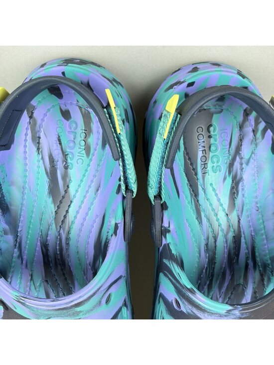 Crocs All Terrain Marbled Sandals Mens 12 Purple Teal Adjustable Sport Casual main image 9